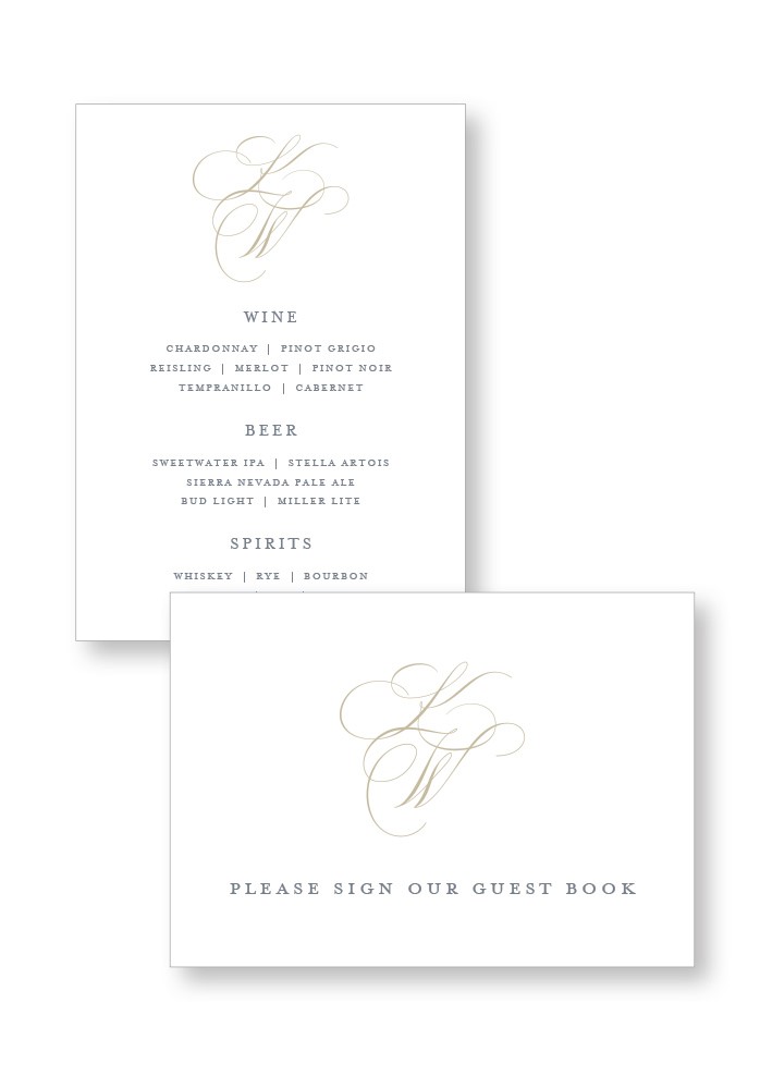 Peony Ceremony & Reception Small Signage | Paper Daisies Stationery