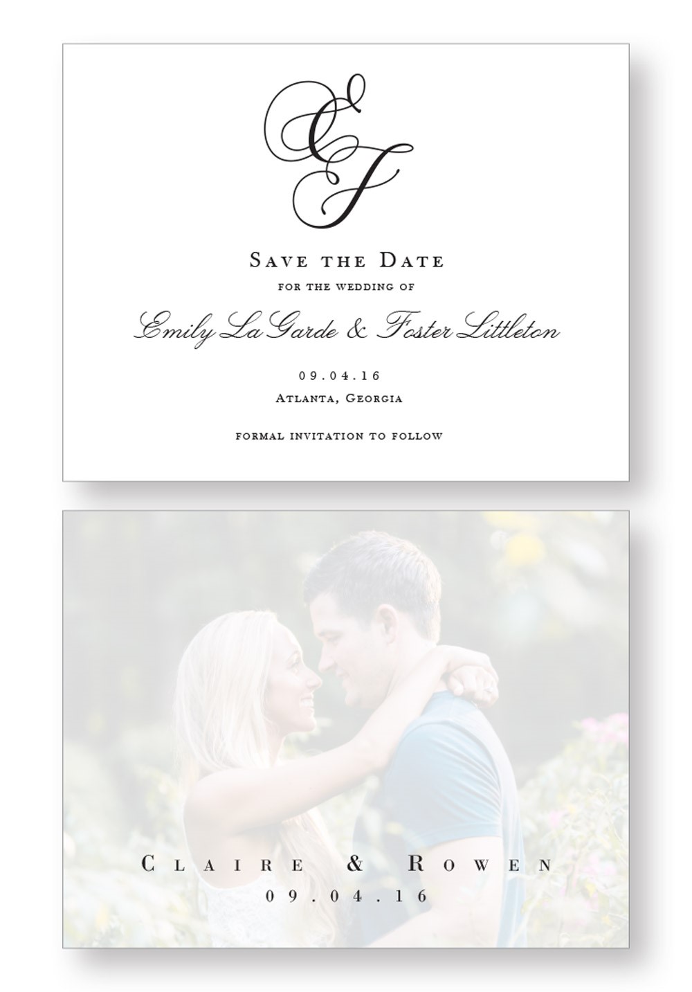 Jasmin Save the Date | Paper Daisies Stationery