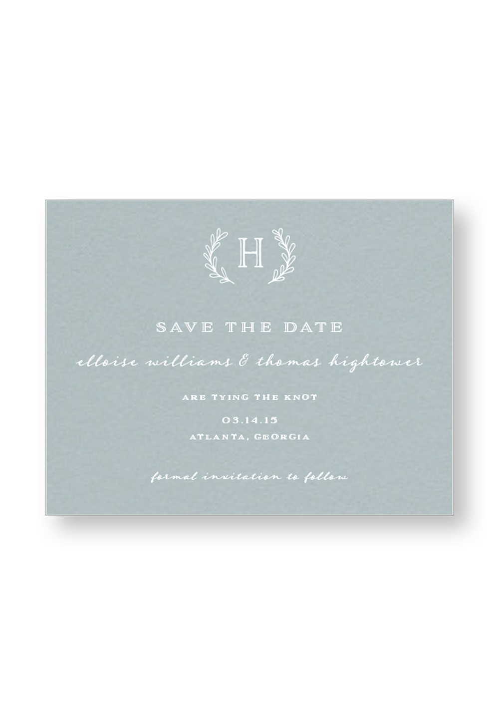 Sage Save the Date | Paper Daisies Stationery