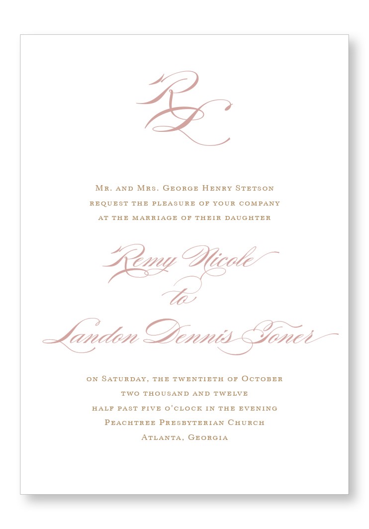Rose Invitation | Paper Daisies Stationery