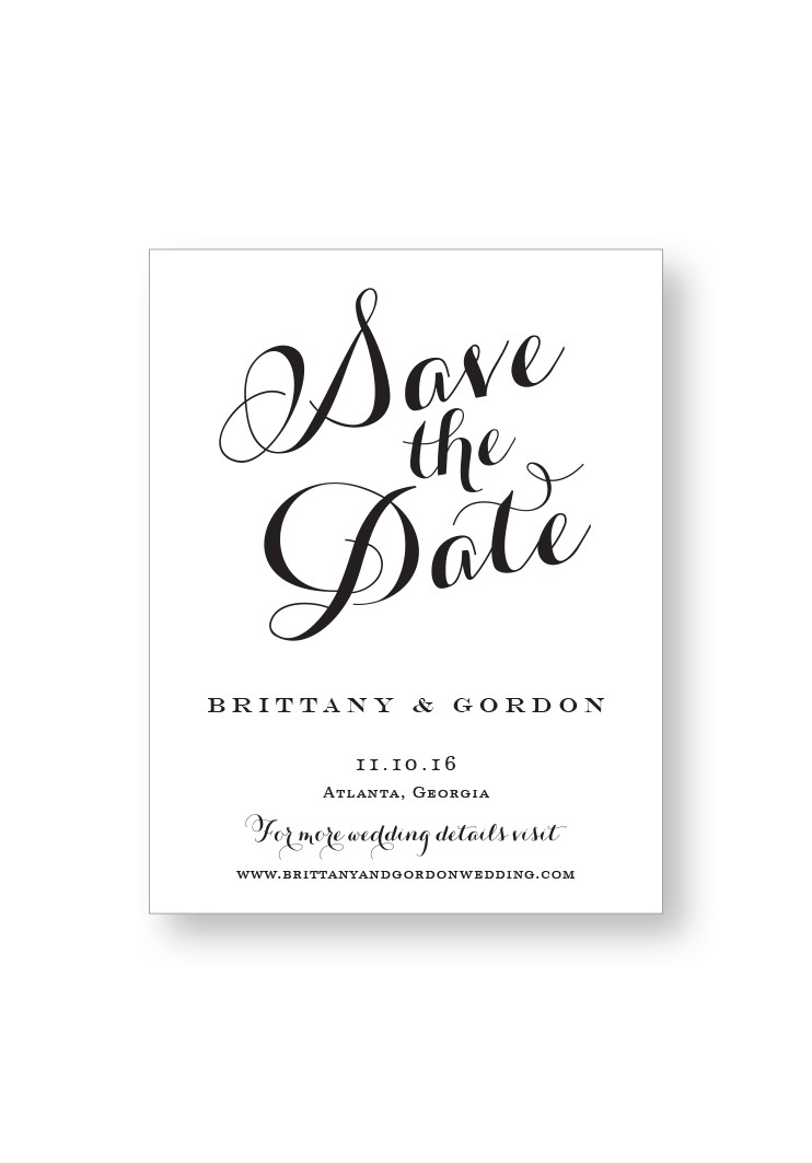 Gardenia Save the Date | Paper Daisies Stationery