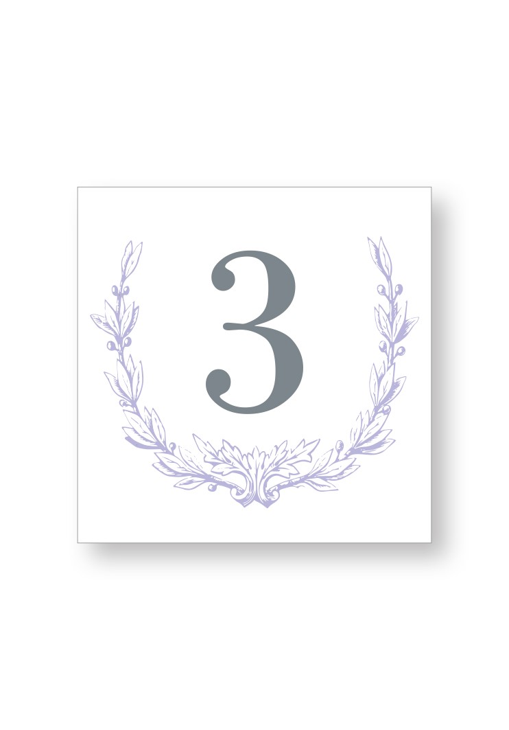 Iris Table Numbers | Paper Daisies Stationery