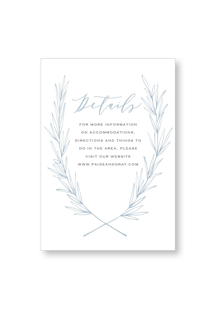 Periwinkle Enclosure Card | Paper Daisies Stationery