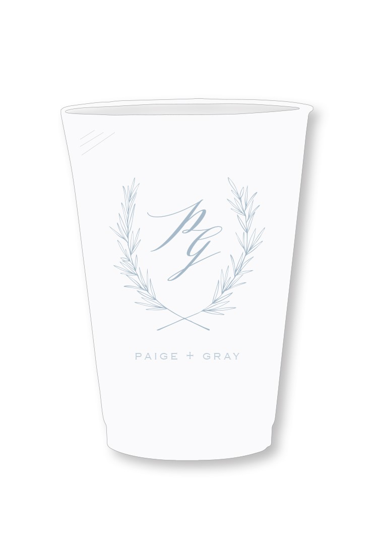 Periwinkle Frosted Cups | Paper Daisies Stationery