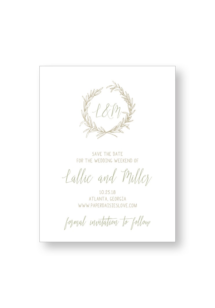Branch Save the Date | Paper Daisies Stationery