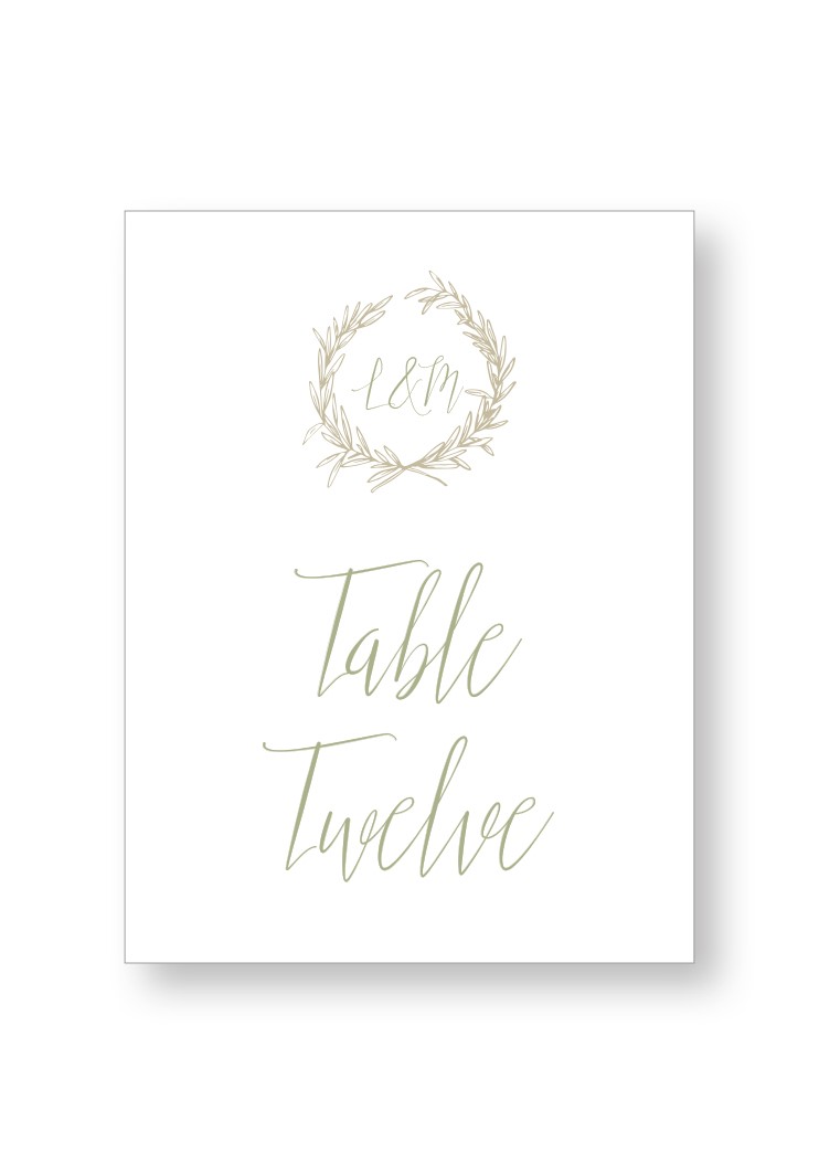 Branch Table Numbers | Paper Daisies Stationery