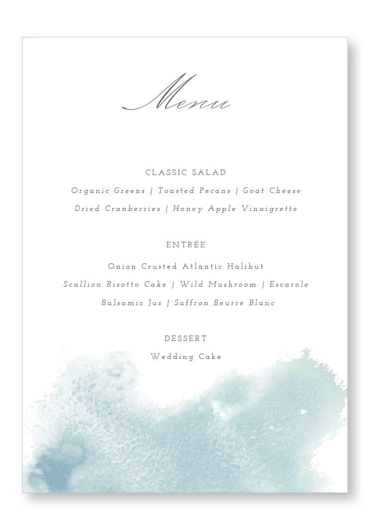 Lotus Menu | Paper Daisies Stationery