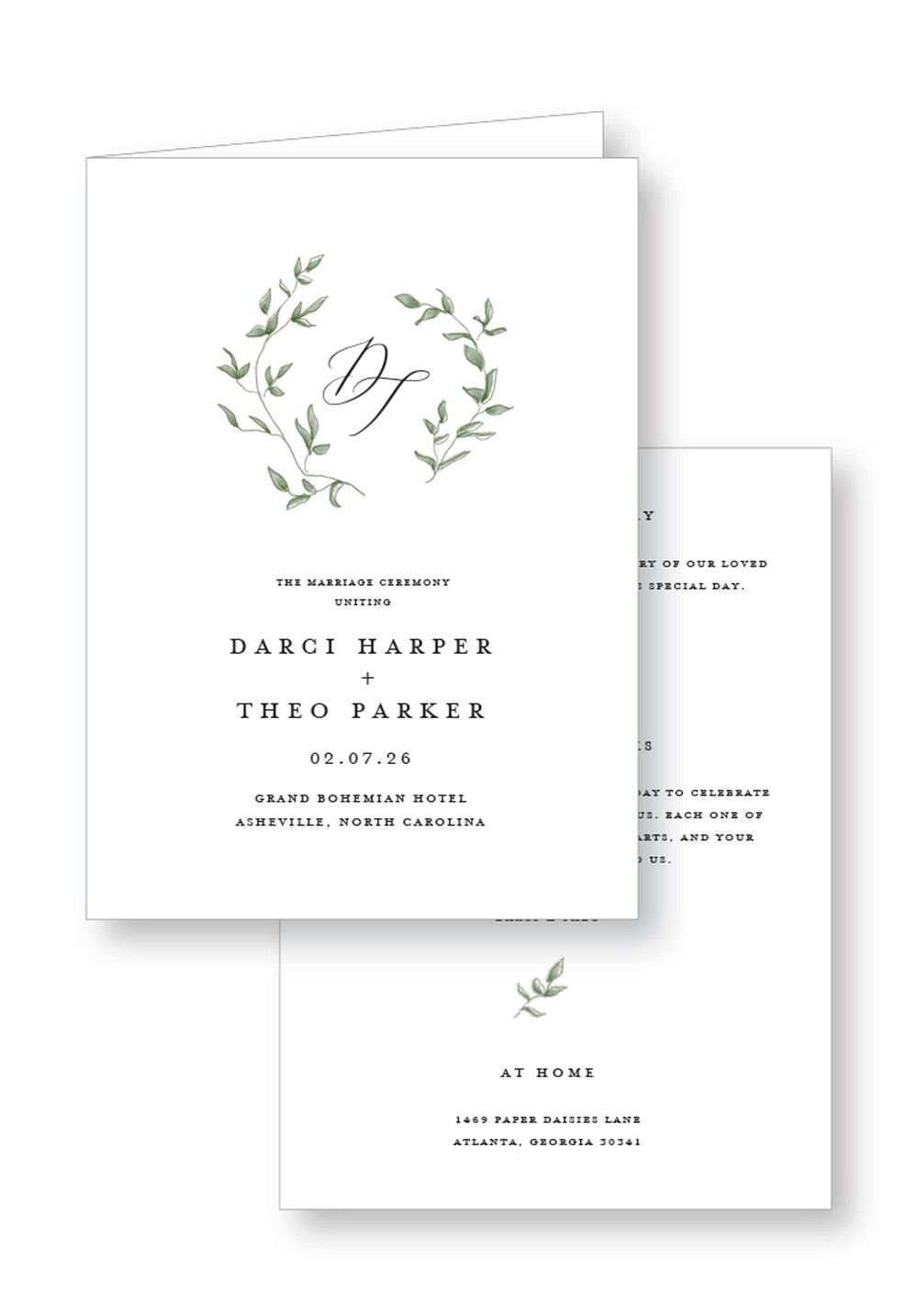 Eucalyptus Program | Paper Daisies Stationery