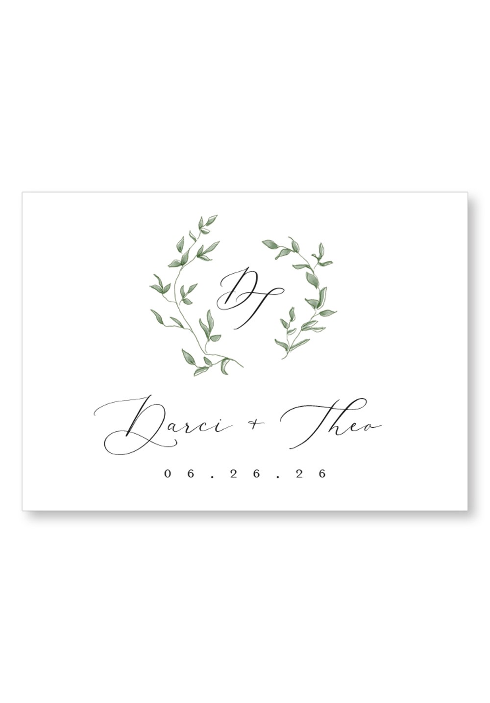 Eucalyptus Ceremony & Reception Large Signage | Paper Daisies Stationery