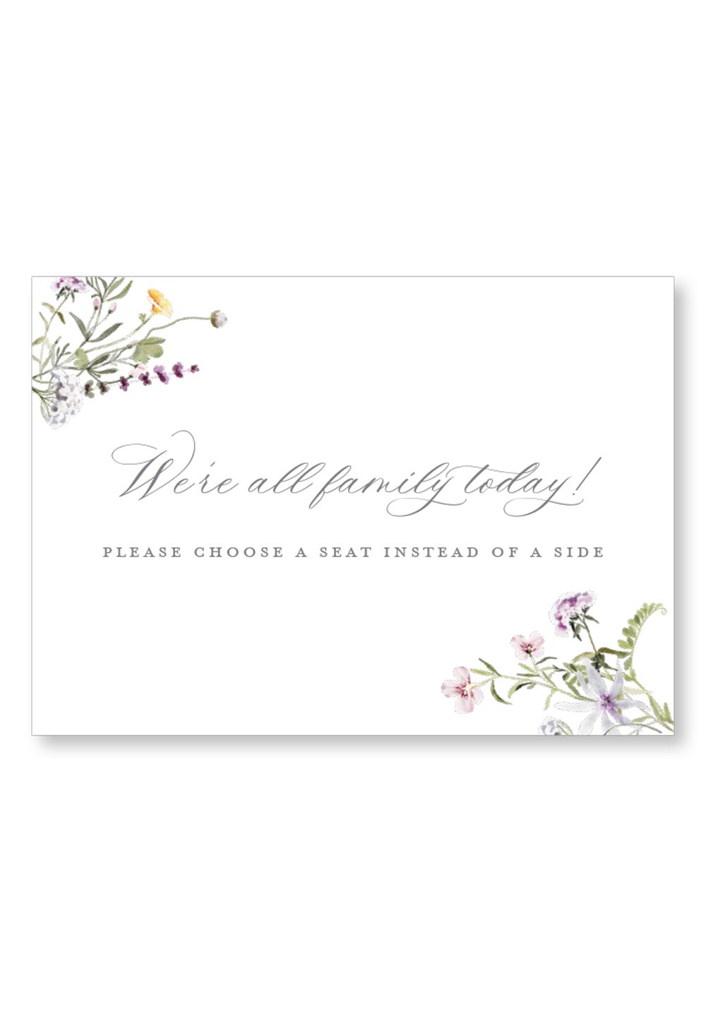 Camellia Ceremony & Reception Large Signage | Paper Daisies Stationery