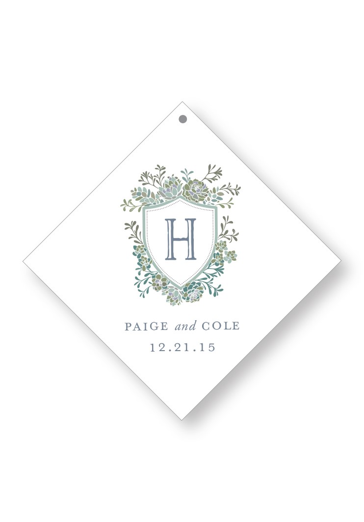 Succulent Welcome Box Tag | Paper Daisies Stationery