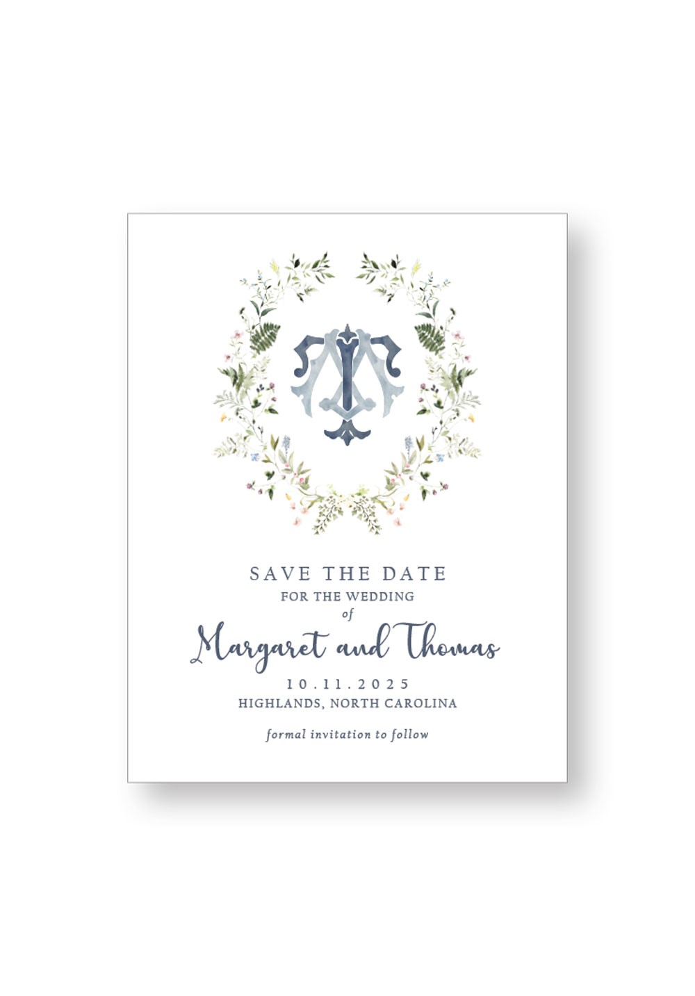 Blue Bellell Save the Date | Paper Daisies Stationery