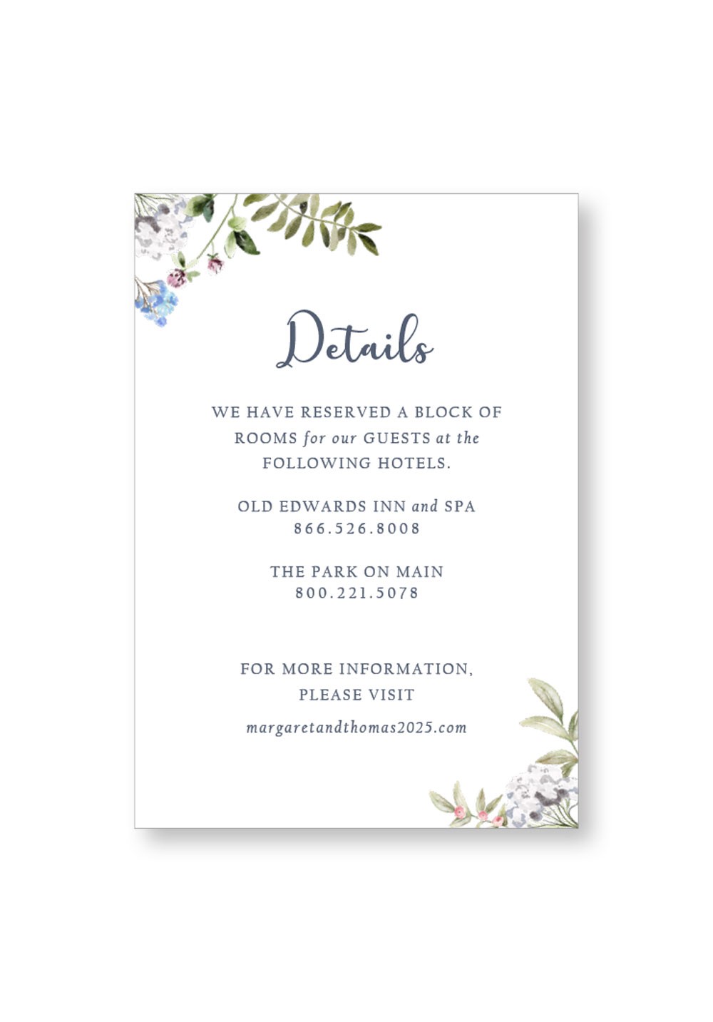Blue Bellell Enclosure Card | Paper Daisies Stationery