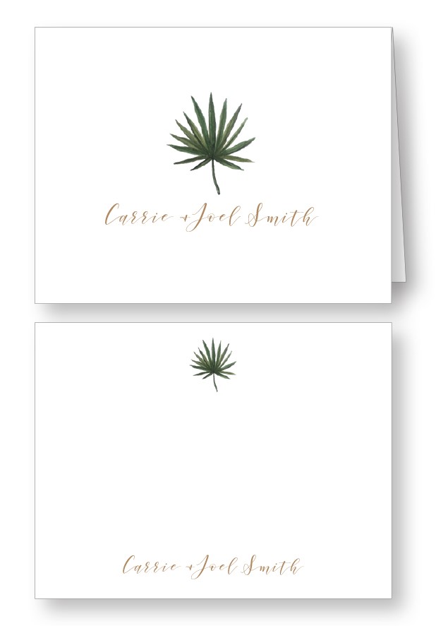 Palm Thank You Card | Paper Daisies Stationery