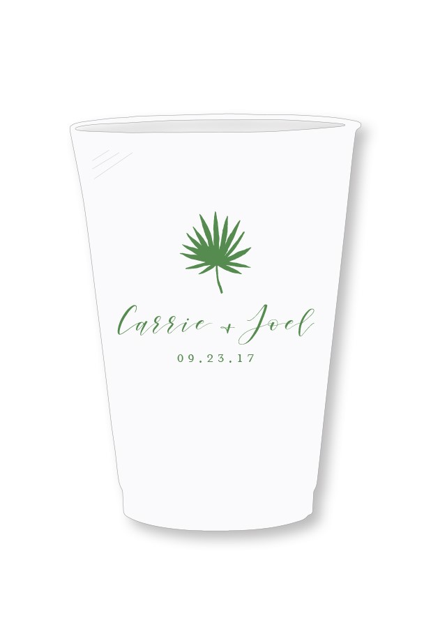 Palm Frosted Cups | Paper Daisies Stationery