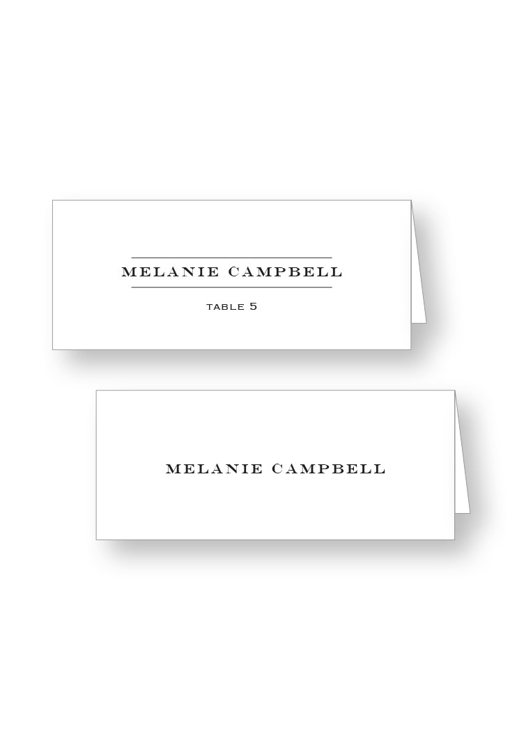 Brunia Place Cards | Paper Daisies Stationery