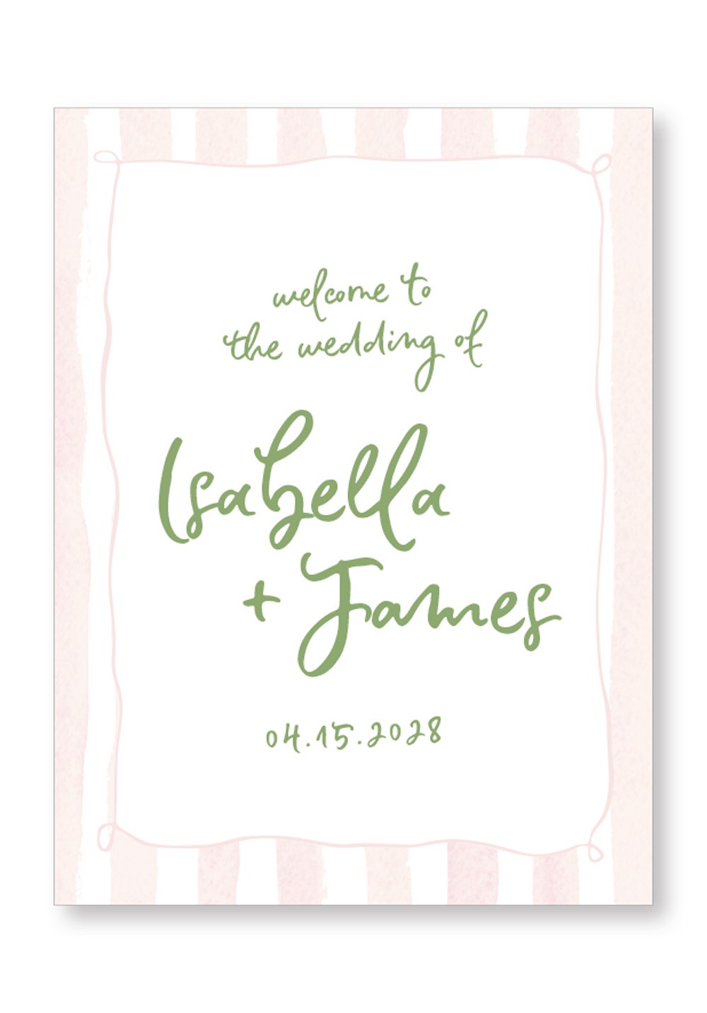 Brunia Ceremony & Reception Large Signage | Paper Daisies Stationery