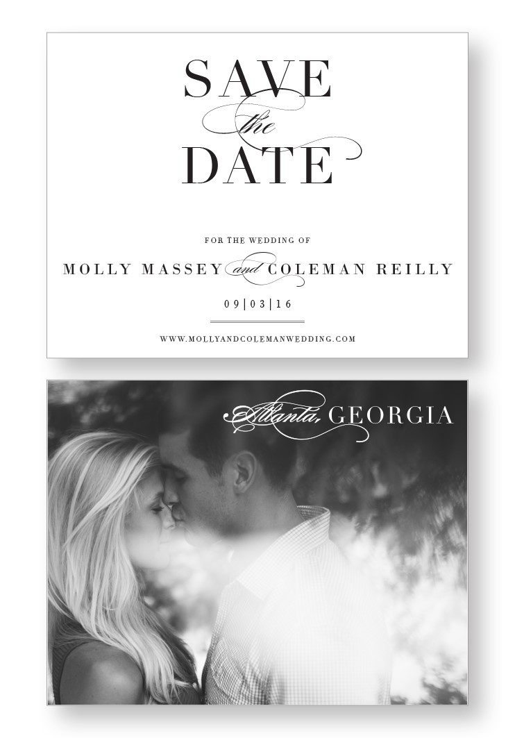 Magnolia Save the Date | Paper Daisies Stationery