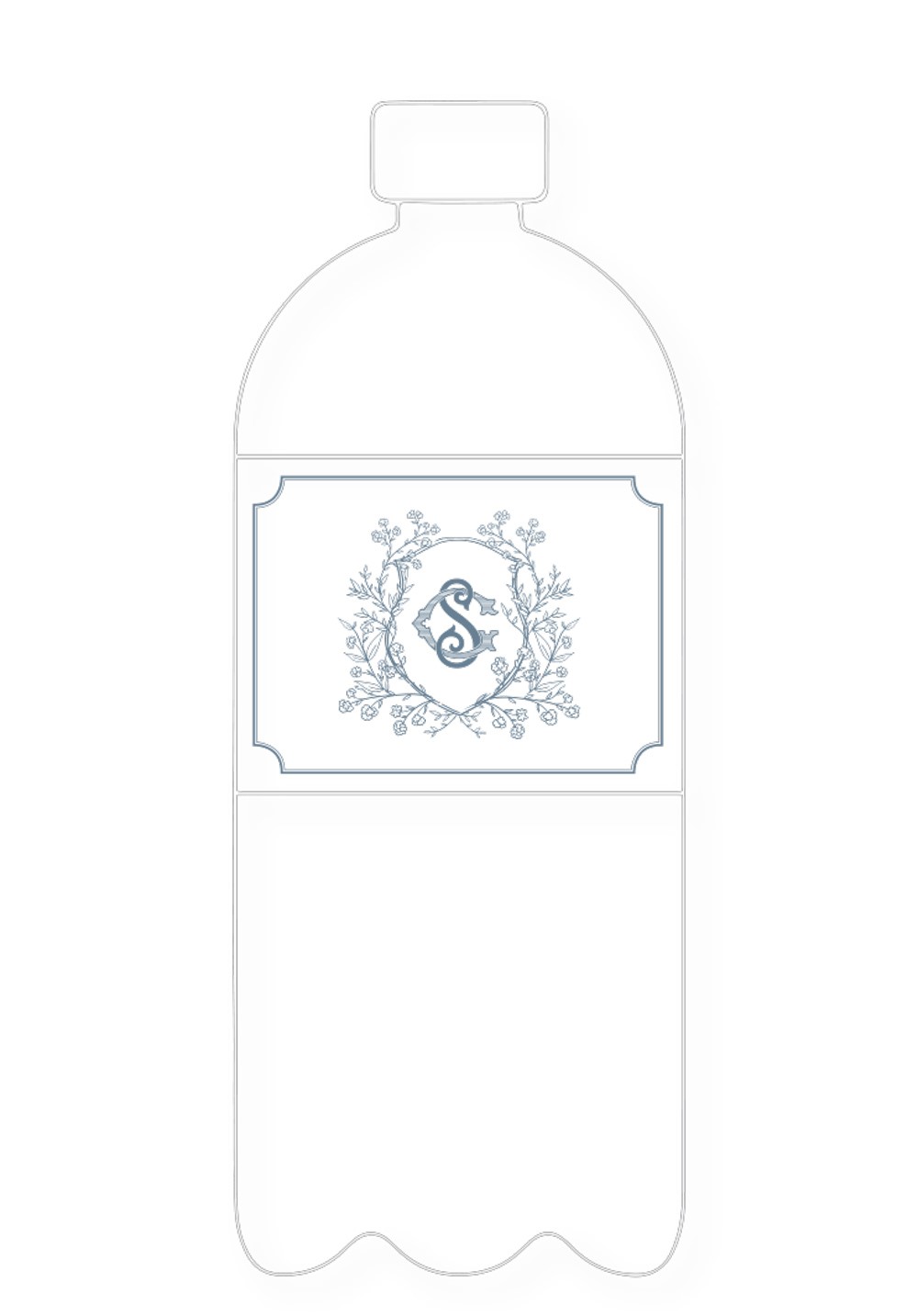Boxwood Water Bottle Label | Paper Daisies Stationery