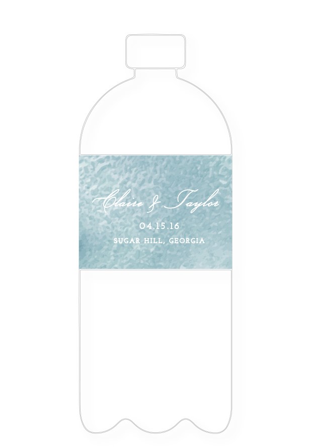 Lotus Water Bottle Label | Paper Daisies Stationery