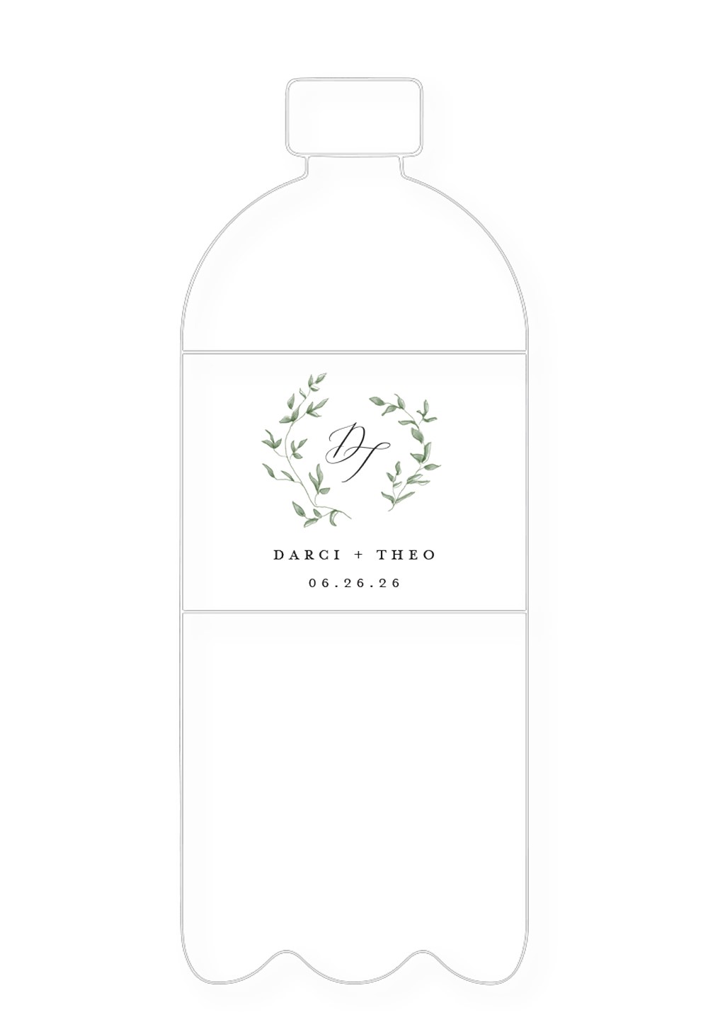 Eucalyptus Water Bottle Label | Paper Daisies Stationery
