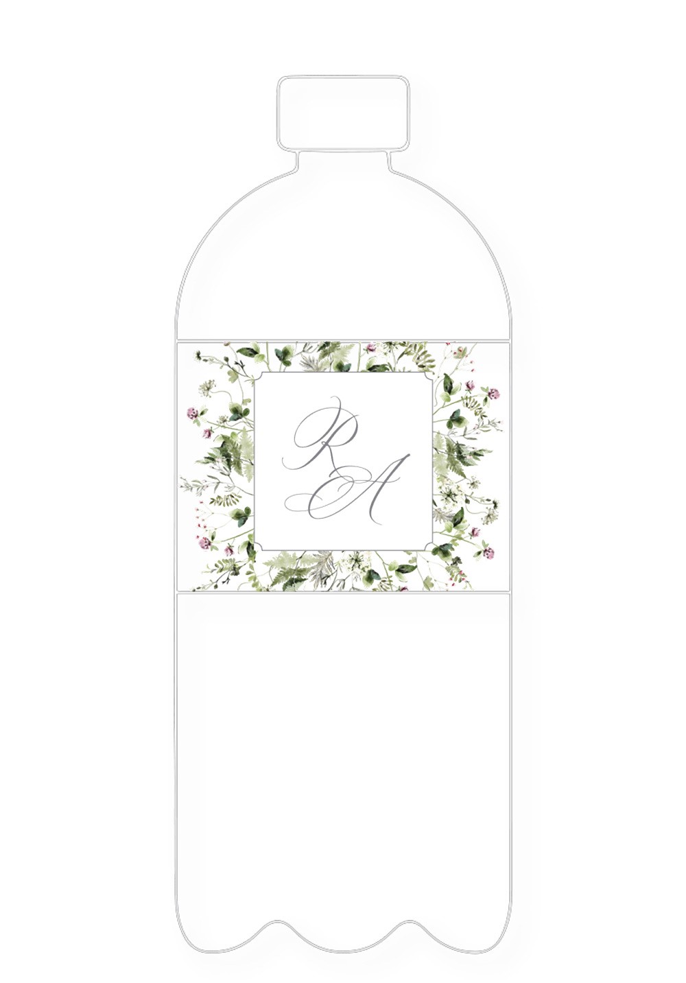 Camellia Water Bottle Label | Paper Daisies Stationery