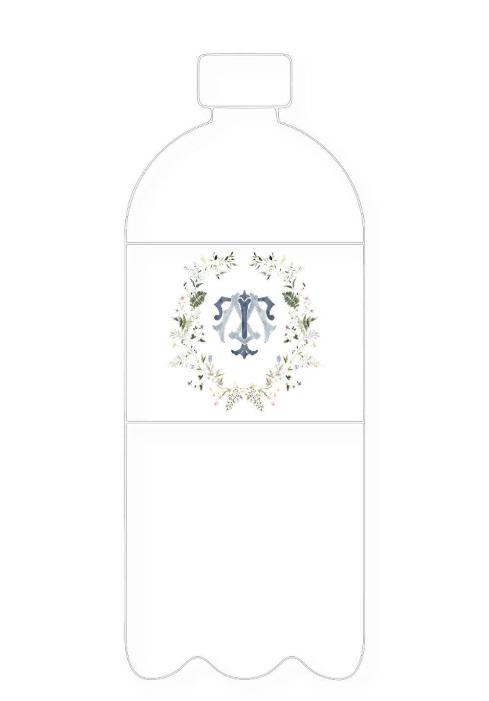 Blue Bell Water Bottle Label | Paper Daisies Stationery