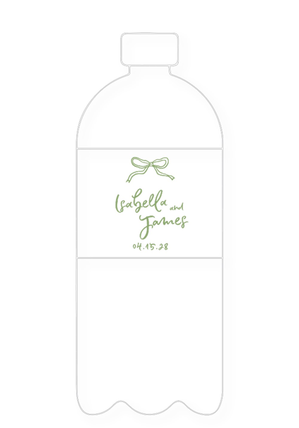 Daisy Water Bottle Label | Paper Daisies Stationery