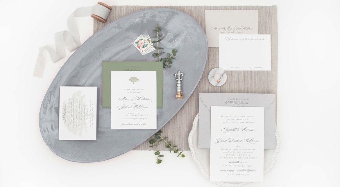 Spanish Moss Collection Sample | Paper Daisies Stationery