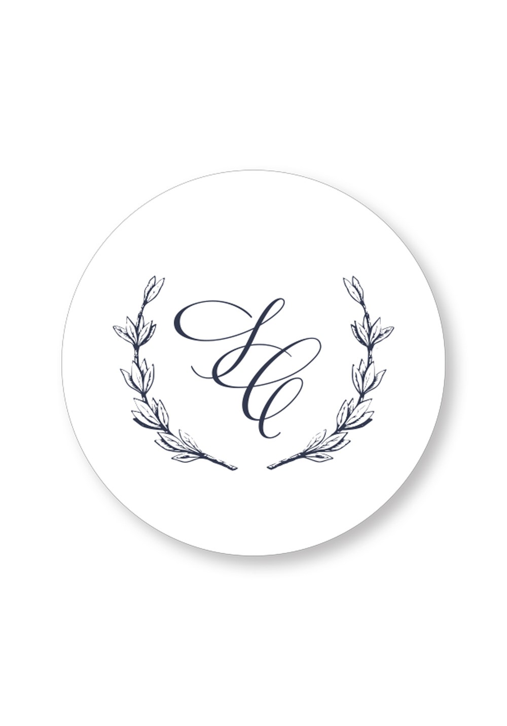 Azalea | Classic Monogram Drink Coaster | Paper Daisies Stationery