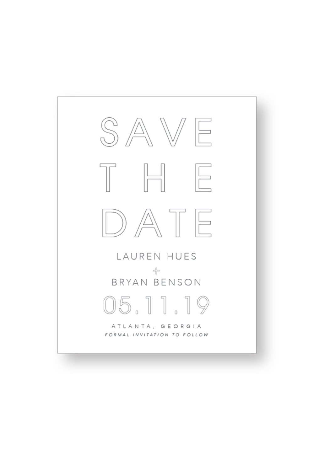 Orchid | Modern Save the Dates | Paper Daisies Stationery