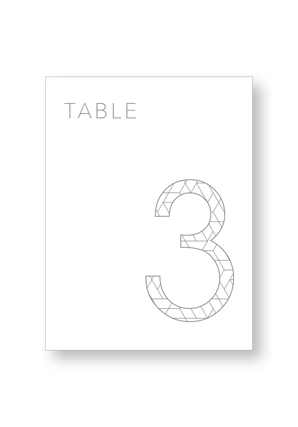 Orchid | Modern Table Numbers | Paper Daisies Stationery