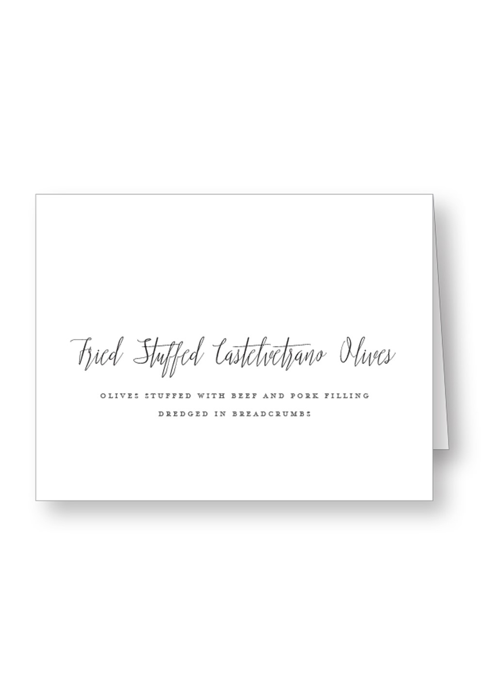 Dogwood | Whimsical Appetizer and Buffet Food Signs | Paper Daisies Stationery