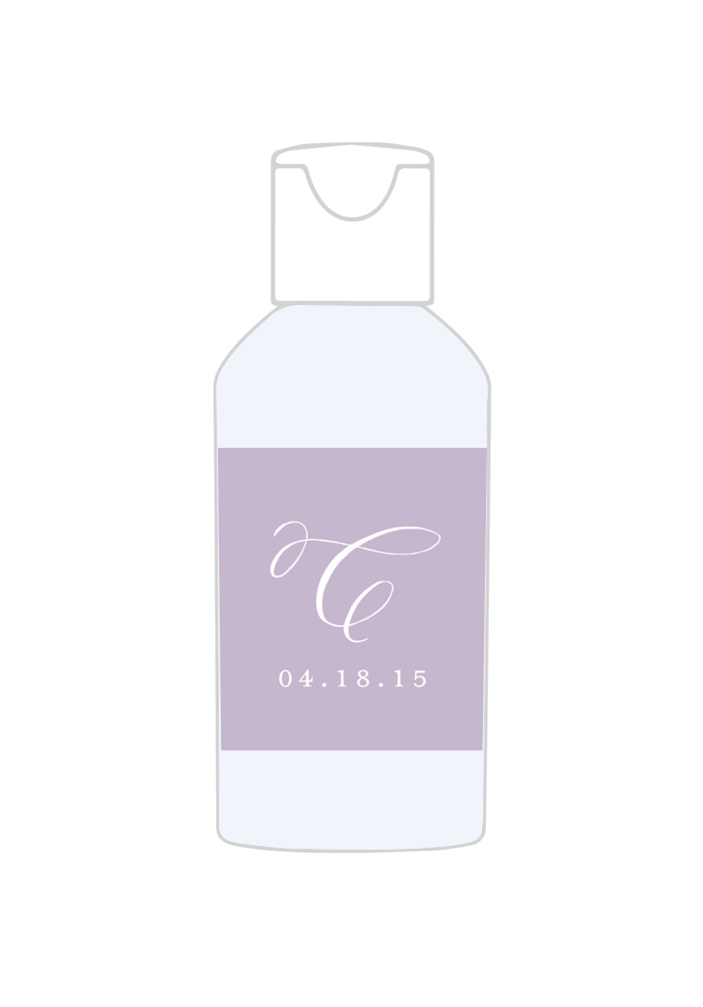 Lavender Hand Sanitizer Mini Bottles | Paper Daisies Stationery