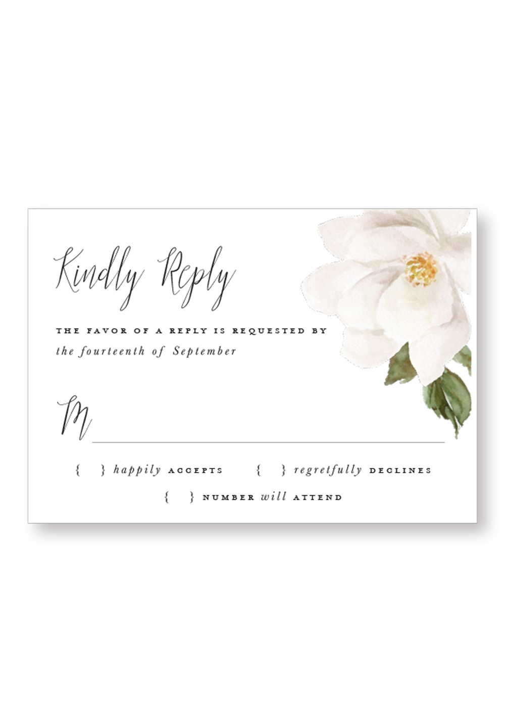 Dogwood RSVP Card | Paper Daisies Stationery