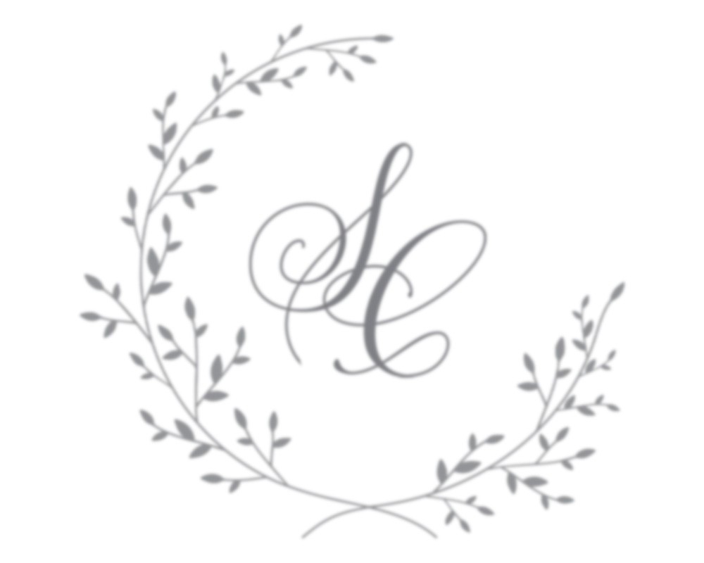 Simple Branch Wreath | Sketched Crest| Paper Daisies Stationery