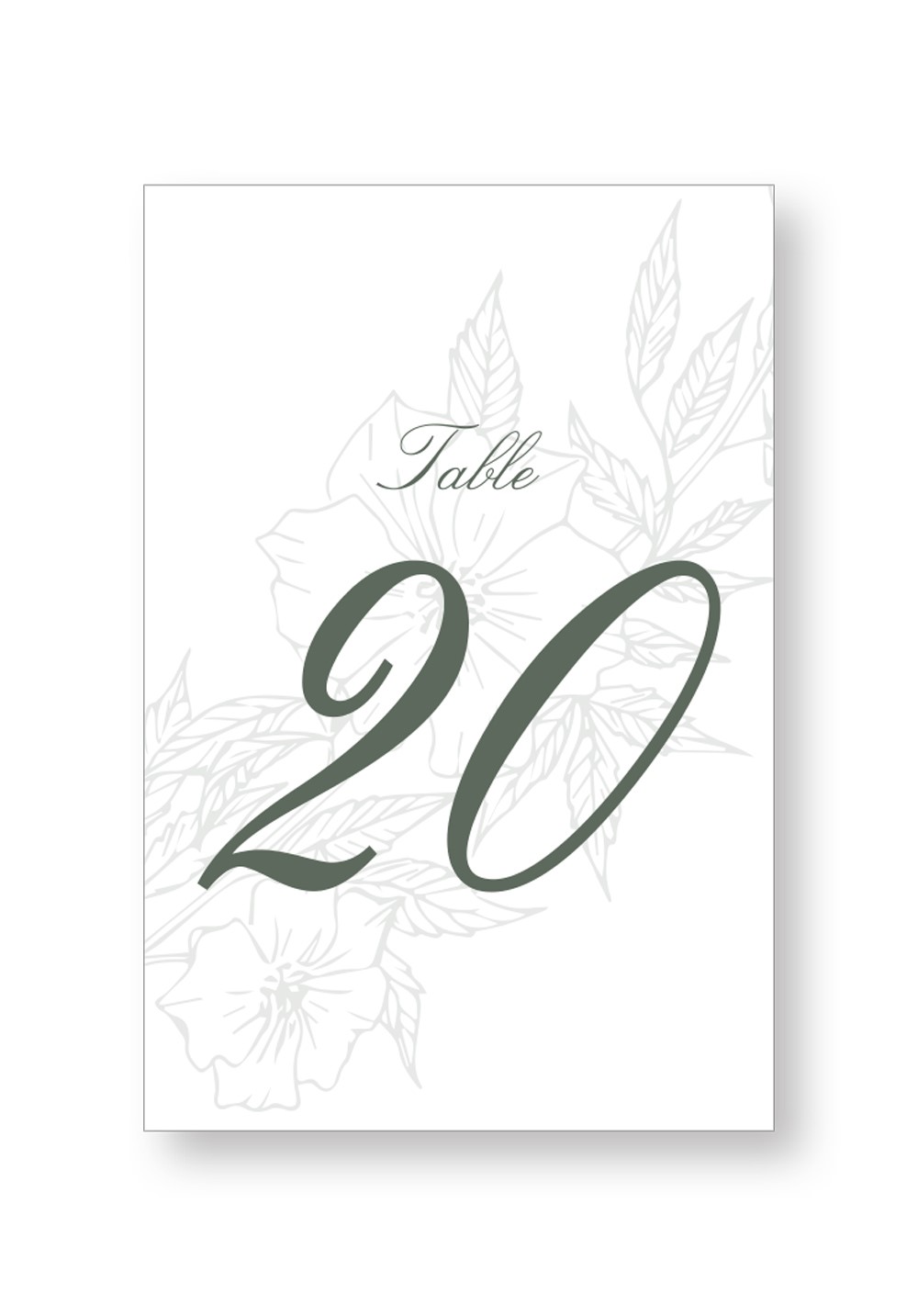 Rosemary Table Numbers | Paper Daisies Stationery