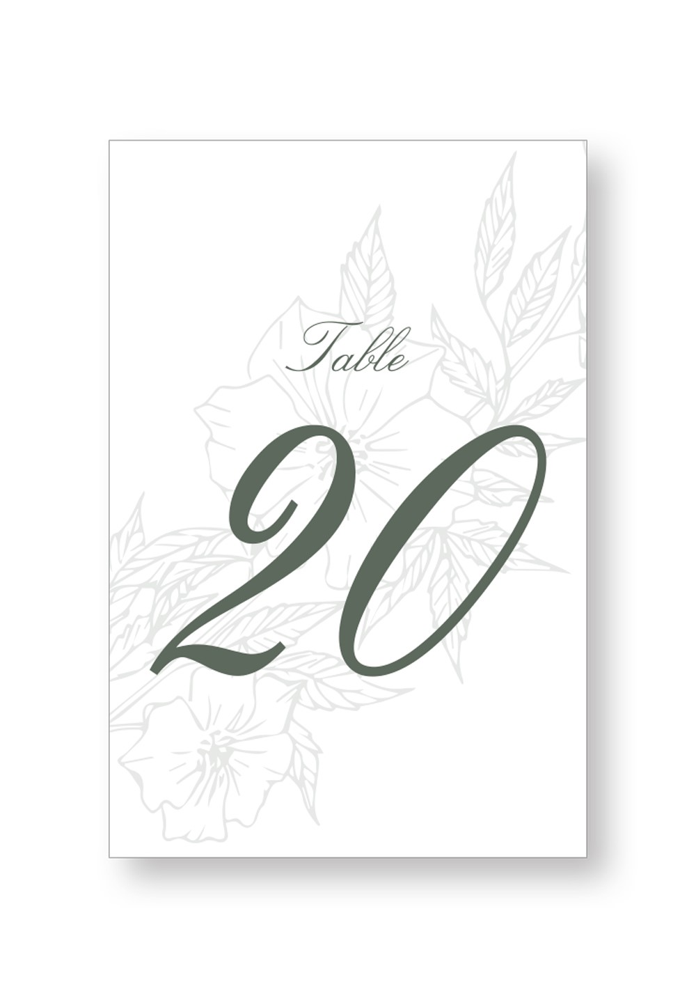 Rosemary Table Numbers | Paper Daisies Stationery
