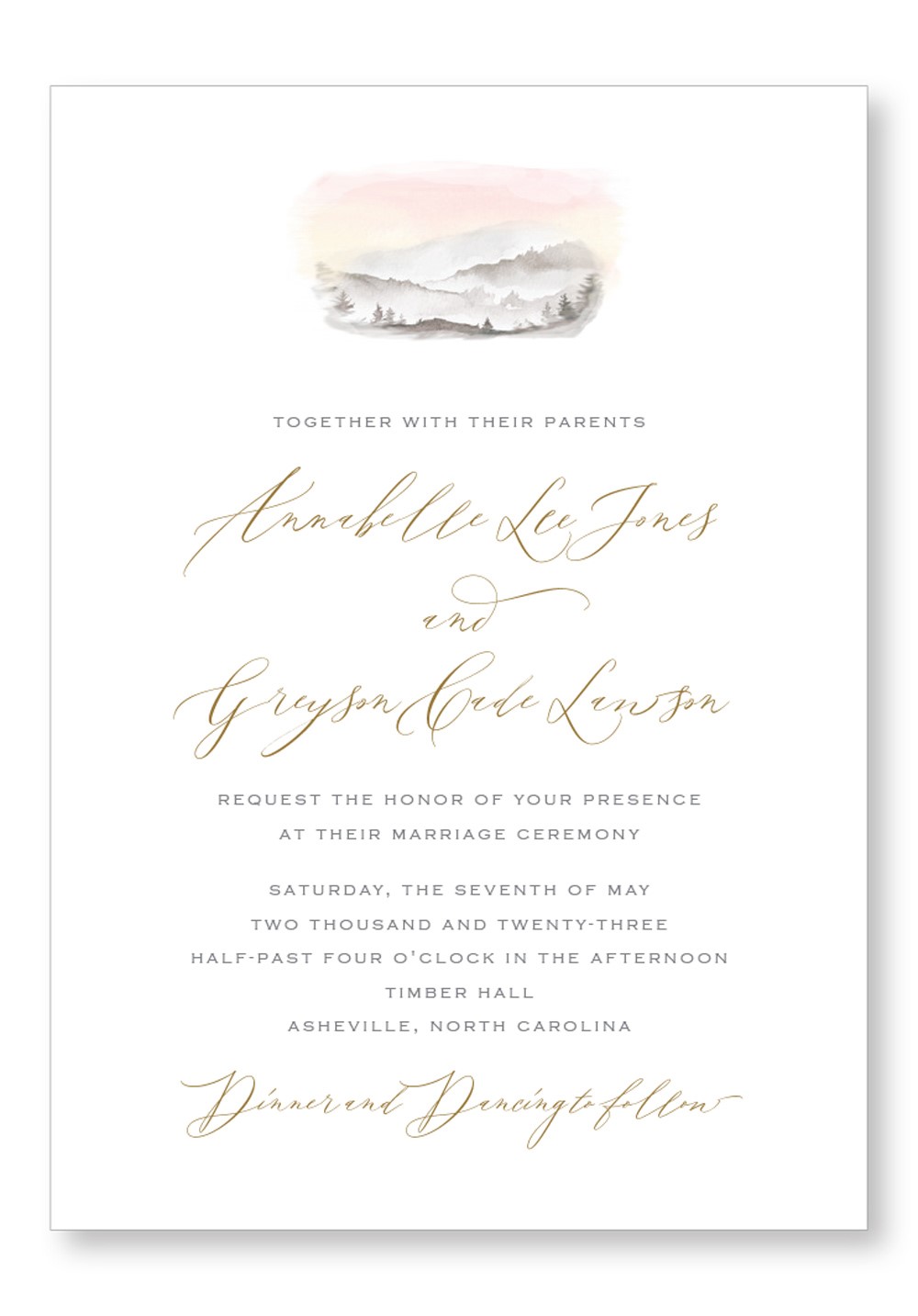 Wildflower Invitation | Paper Daisies Stationery