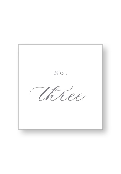 Camellia Table Numbers