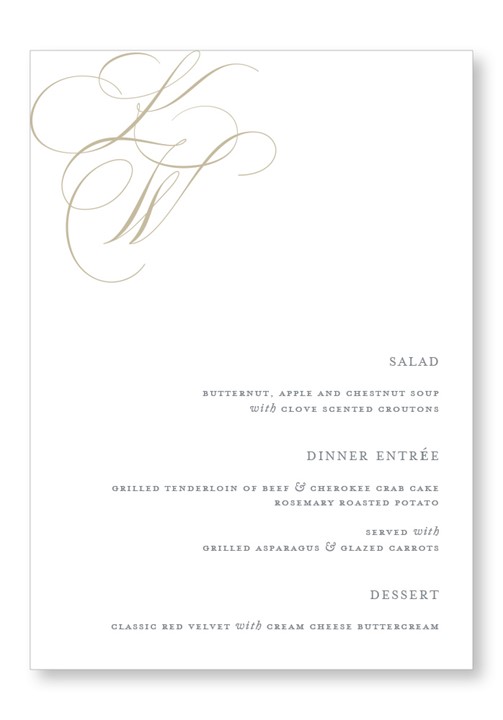 Peony Menu