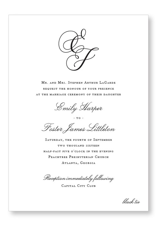 Jasmin Invitation