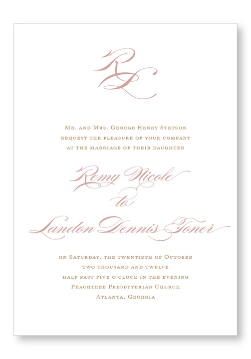 Rose Invitation