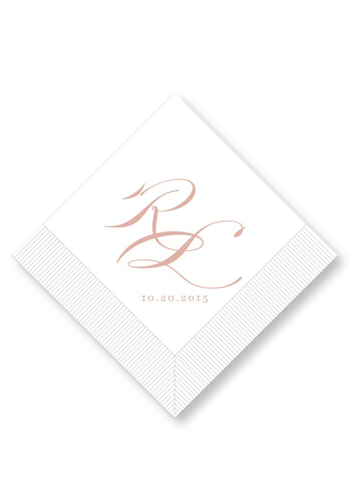 Rose Cocktail Napkins