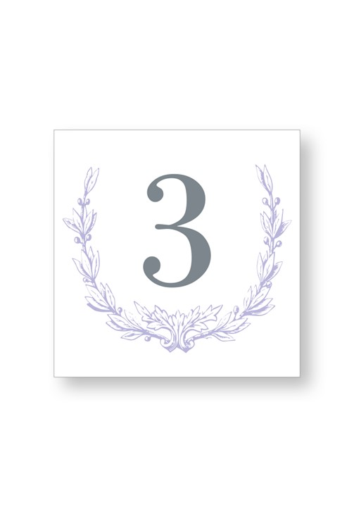 Iris Table Numbers