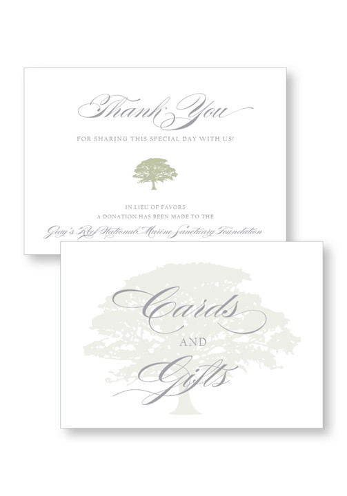 Spanish Moss Ceremony & Reception Small Signage