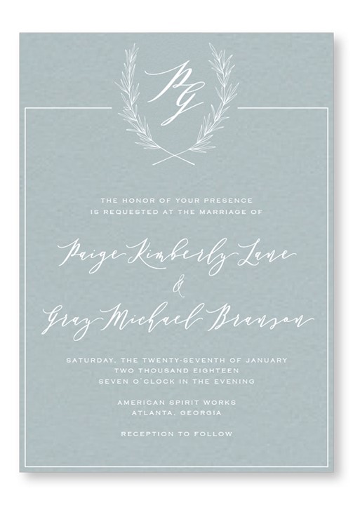 Periwinkle Invitation
