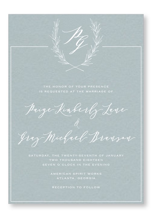 Periwinkle Invitation