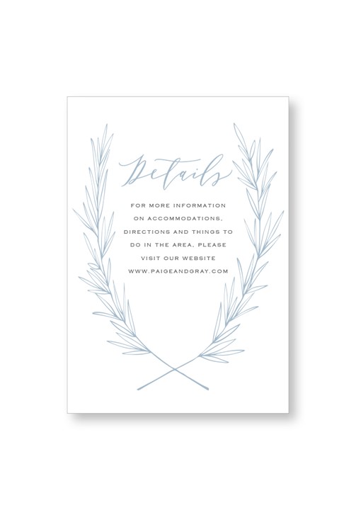 Periwinkle Enclosure Card