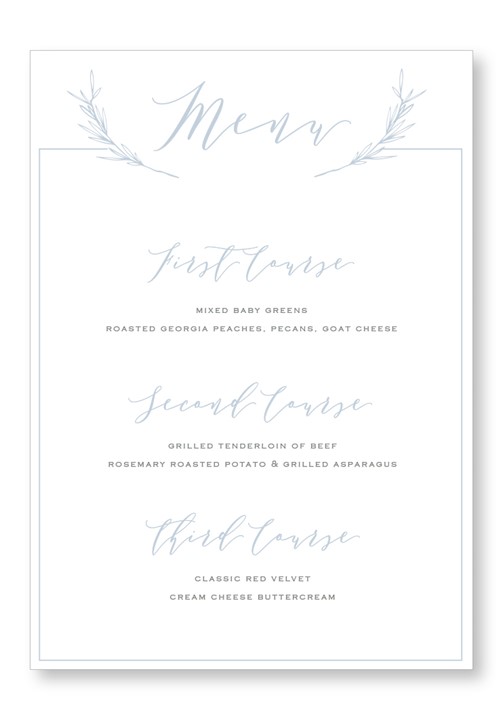 Periwinkle Menu